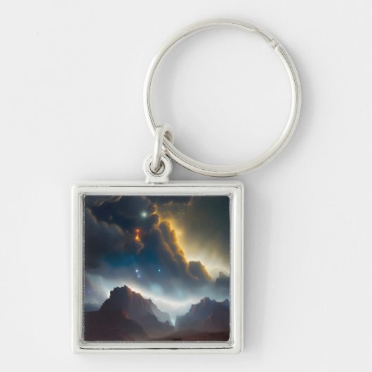 bewölkte Landschaft Schlüsselanhänger (Vorne)