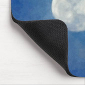 Bewölkte Mond-Malerei Mousepad (Ecke)
