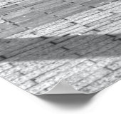 Bewölkte Morgenpost: Italienische Eisenbahn-Szene Poster (Ecke)