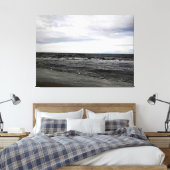 Bewölkte Ozeanküste Leinwanddruck (Insitu (Schlafzimmer))