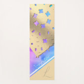 Bewölkte Ruhe: Die Goldene Spitze Yoga Mat Yogamatte (Vorderseite)