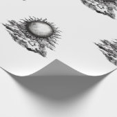Bewölkte Sonne Geschenkpapier (Ecke)