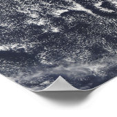 Bewölkte Straßen sind sichtbar Poster (Ecke)