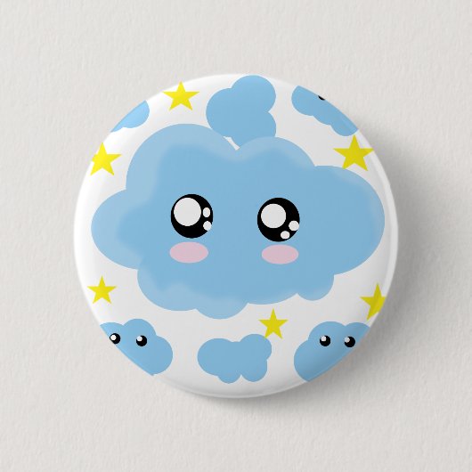 Bewölkte Träume Button (Vorderseite)