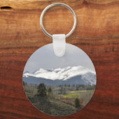 bewölkter Berg Schlüsselanhänger (Vorderseite)