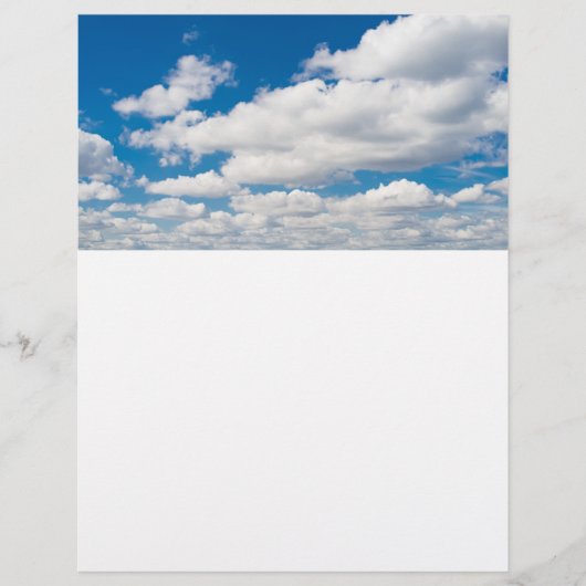 Bewölkter blauer Himmel Flyer (Vorne)