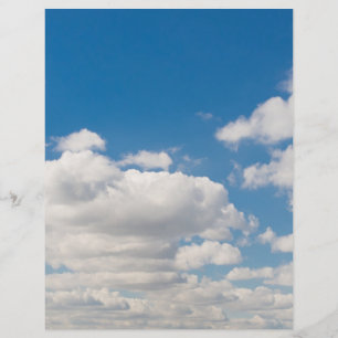 Bewölkter blauer Himmel Flyer
