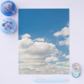 Bewölkter blauer Himmel Flyer (Einzeln)