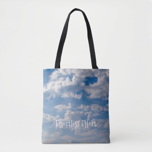 Bewölkter blauer Himmel Tasche (Vorderseite)