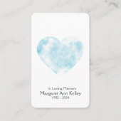 Bewölkter Christlicher Foto-Gebetskarte Visitenkarte (Vorderseite)