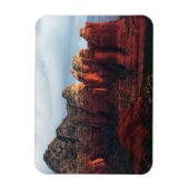 Bewölkter Coffee Pot Rock in Sedona Arizona Magnet (Vertikal)