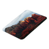 Bewölkter Coffee Pot Rock in Sedona Arizona Magnet (Linke Seite)