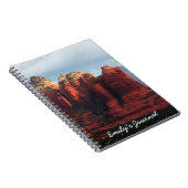 Bewölkter Coffee Pot Rock in Sedona Arizona Notizblock (Rechte Seite)