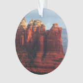 Bewölkter Coffee Pot Rock in Sedona Arizona Ornament (Vorderseite)