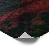 Bewölkter Coffee Pot Rock in Sedona Arizona Poster (Ecke)