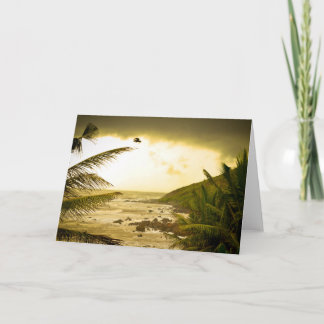 Bewölkter Goa Strand Karte