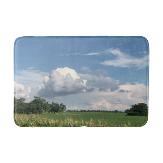 Bewölkter Himmel Badematte (Vorderseite)
