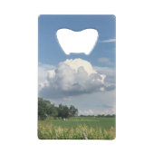 Bewölkter Himmel Geldbeutel Flaschenöffner (Rückseite)