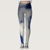 Bewölkter Himmel Leggings (Vorderseite)