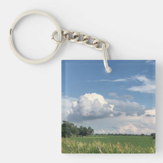 Bewölkter Himmel Schlüsselanhänger
