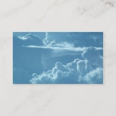 Bewölkter Himmel-Visitenkarten Visitenkarte (Rückseite)