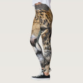 Bewölkter Leopard Leggings (Links)