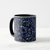 Bewölkter Nachthimmel-Streumuster Tasse (Vorderseite Links)
