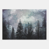 Bewölkter Pinienwald Geschenkpapier Set (Vorderseite 3)