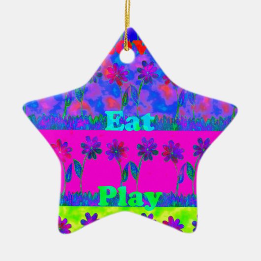 Bewölkter Tag Bessere Nacht.pnng Keramik Ornament (Vorne)