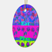 Bewölkter Tag Bessere Nacht.pnng Keramikornament (Links)