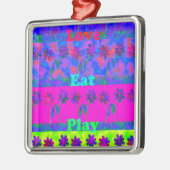 Bewölkter Tag Bessere Nacht.pnng Silbernes Ornament (Links)