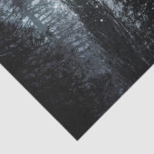 Bewölkter Winter Pine Forest Decoupage Seidenpapier (Detail)