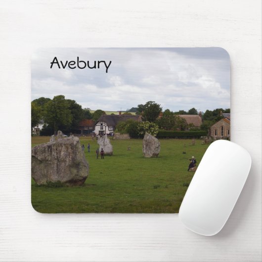 Bewölktes Avebury Mousepad (Mit Mouse)