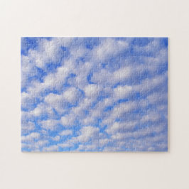 Bewölktes blauer Himmel-Puzzlespiel Puzzle