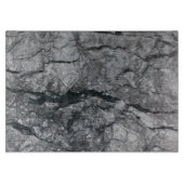 Bewölktes Schiefer-Schwarzes streifte Schneidebrett (Vorderseite)