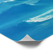 Bewölkung über Wasser - schmerzhafte Seascape Poster (Ecke)