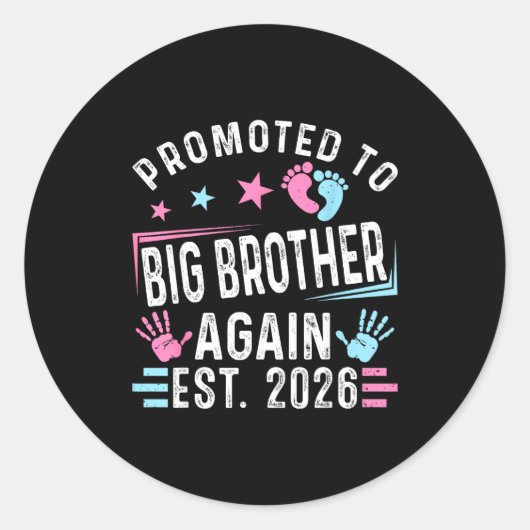 Beworben Big Brother Again Est Runder Aufkleber (Vorderseite)