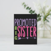 Beworben Big Sister - Big Sister Reveal Postkarte (Stehend Vorderseite)