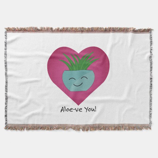 Bewunderlich Funny Aloeve You Aloe Decke (Vorderseite)