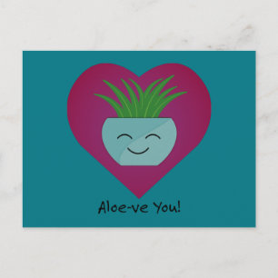 Bewunderlich Funny Aloeve You Aloe Feiertagspostkarte
