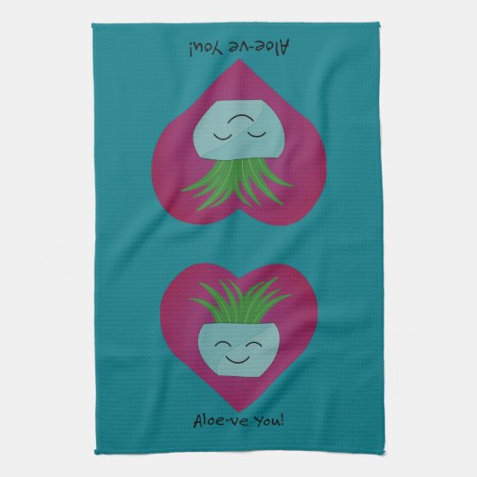 Bewunderlich Funny Aloeve You Aloe Geschirrtuch (Vertikal)