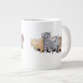 Bewunderlich Niedliche Kätzchen Jumbo-Tasse (Vorderseite Rechts)
