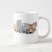Bewunderlich Niedliche Kätzchen Jumbo-Tasse (Rechts)