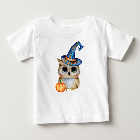 Bewunderlich Niedliches Glück "Owl’Oween" Baby T-shirt (Vorderseite)