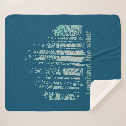 Bewundern Sie das Zitat der Wildnis-Wildnis Sherpadecke (Vorderseite (Horizontal))