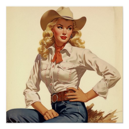 Bewundern Sie den alten West-Glamour: Wilde Westfl Poster (Vorderseite)