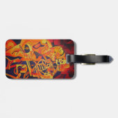 Bewundern Sie die bunte geometrische Kunst des Tod Gepäckanhänger (Rückseite horizontal)