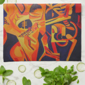 Bewundern Sie die bunte geometrische Kunst des Tod Handtuch (Gefaltet)