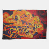 Bewundern Sie die bunte geometrische Kunst des Tod Handtuch (Horizontal)