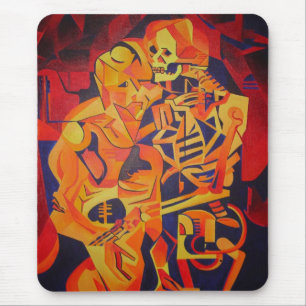 Bewundern Sie die bunte geometrische Kunst des Tod Mousepad